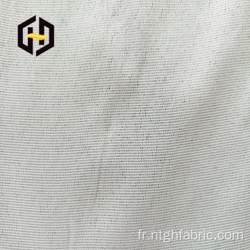 Maille de tissu gris composite polyester pour tapis de yoga